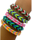 Three-color rubber band bracelet