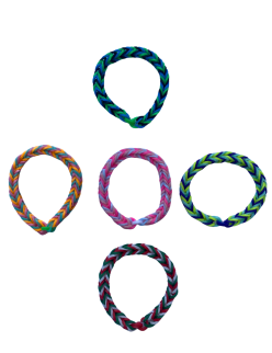 Three-color rubber band bracelet
