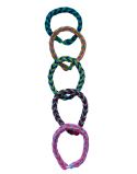 Three-color rubber band bracelet