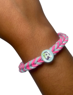 Initial Letter Rubber Band Bracelet