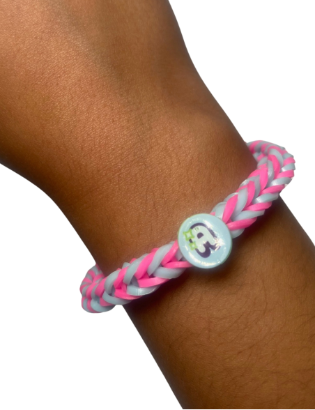 Initial Letter Rubber Band Bracelet