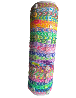 Initial Letter Rubber Band Bracelet