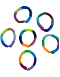 Rainbow rubber band bracelet